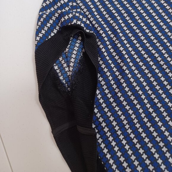 Women's Michael Kors Lightweight Blue/Black/White Designer Top Size Large - Picture 6 of 10